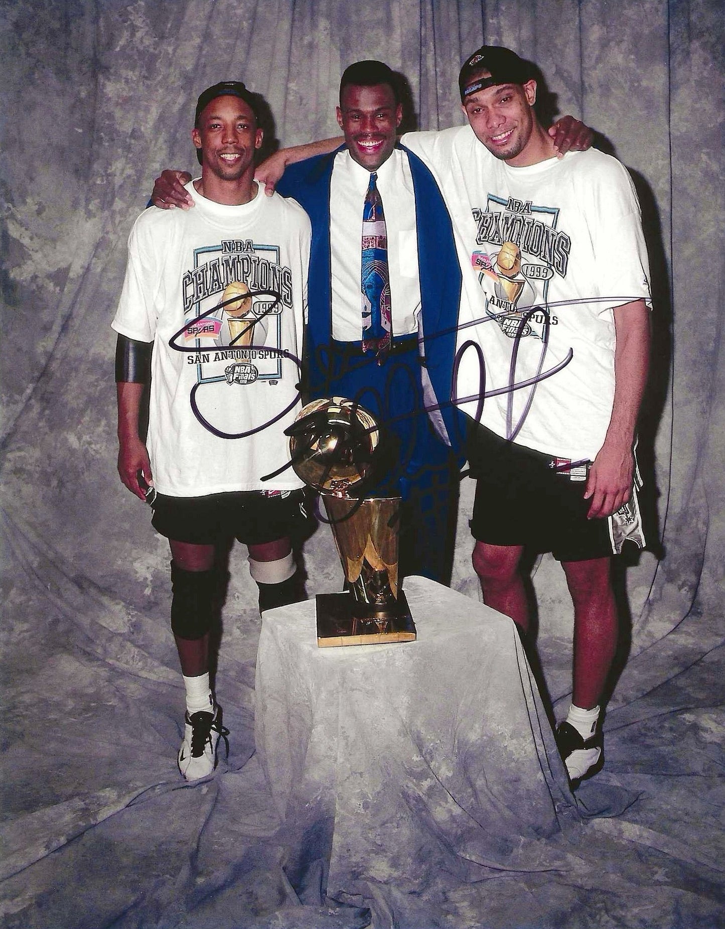 Sean Elliot Autographed Signed "SPURS" 8x10 photo Elite Promotions & Graphz Authentication