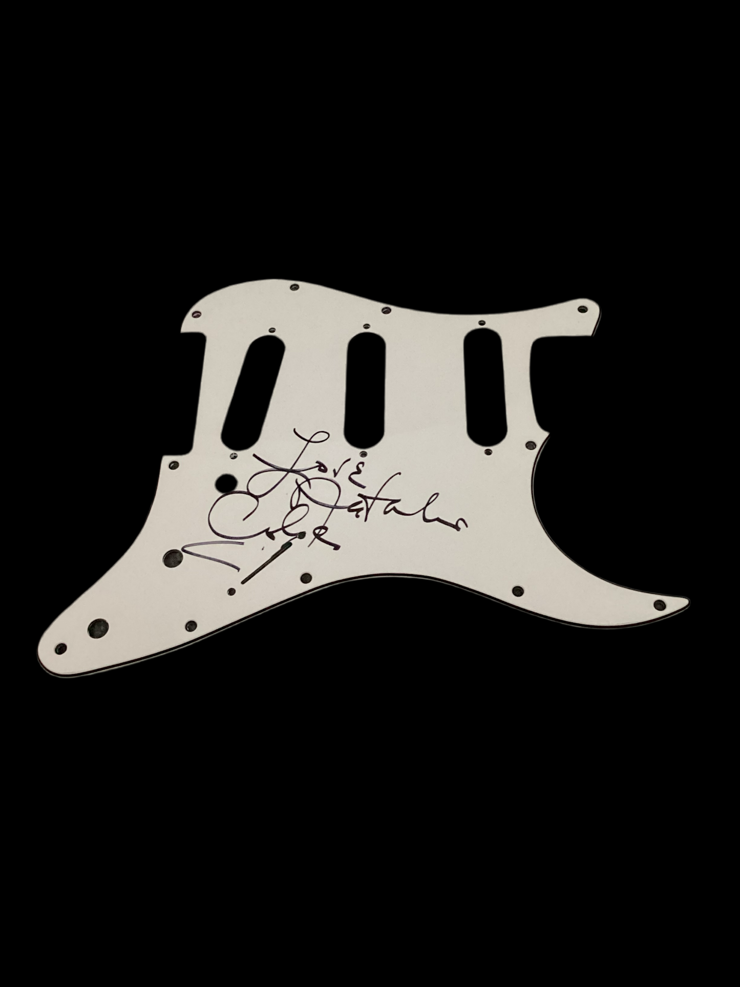 Natalie Cole autographed signed pick guard
