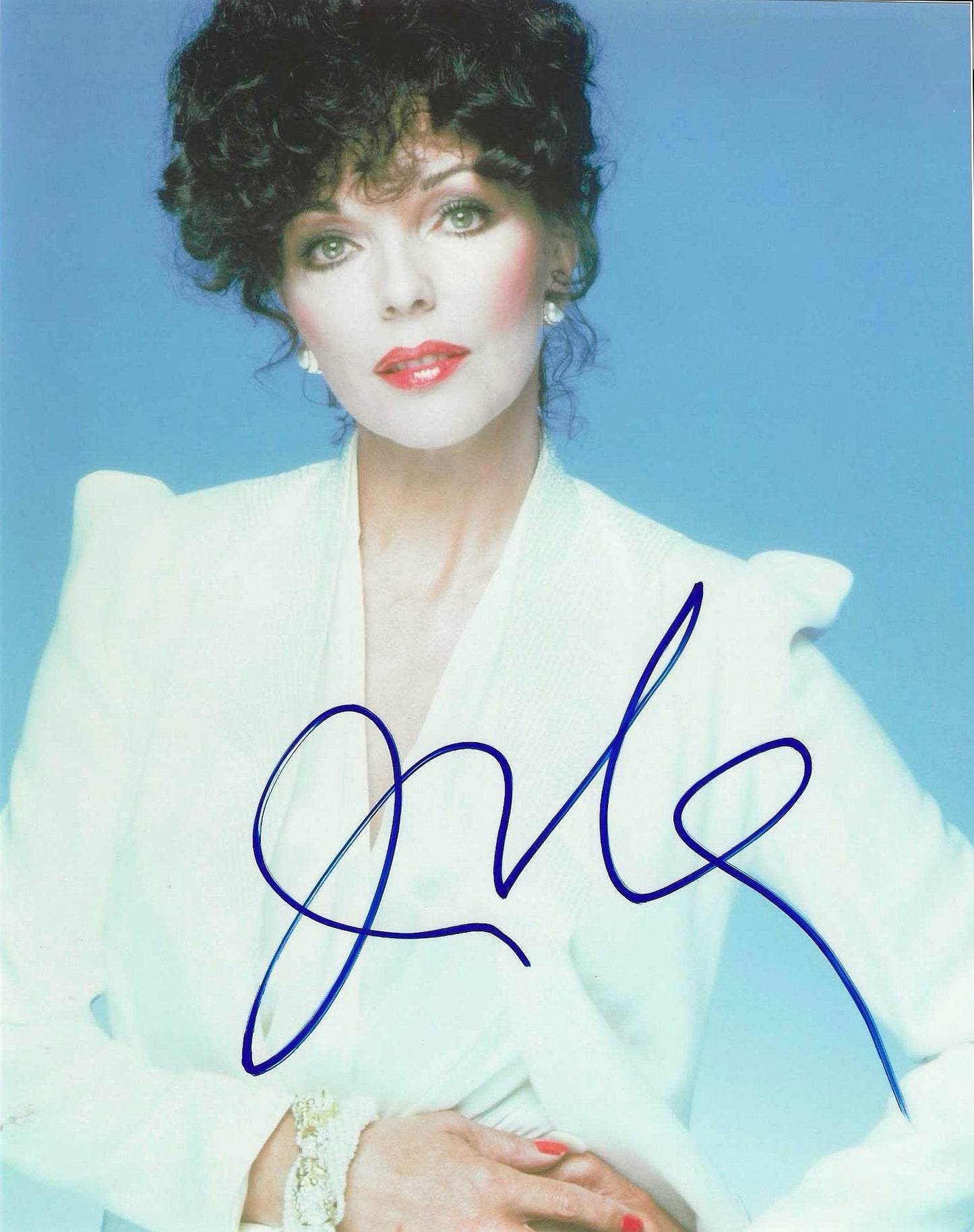 Joan Collins autographed Signed 8x10 photo Elite Promotions & Graphz Authentication