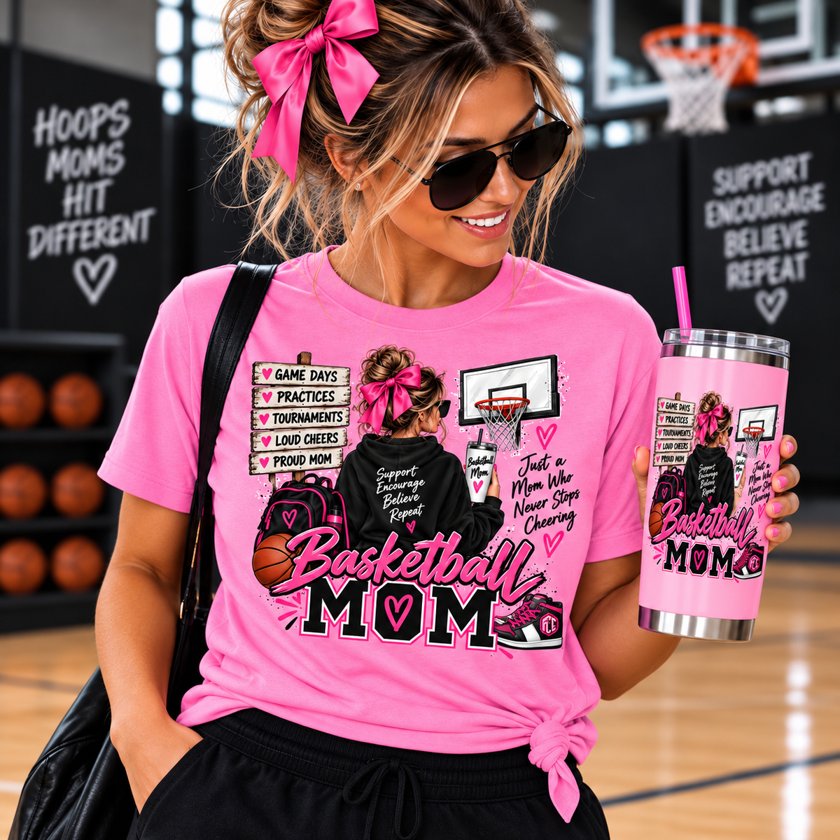 BASKETBALL “MOM” T-SHIRT