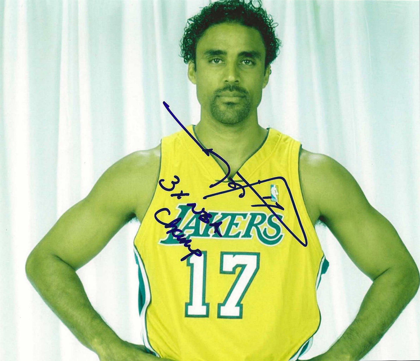 Rick Fox Autographed Signed "LAKERS" 8x10 photo Elite Promotions & Graphz Authentication