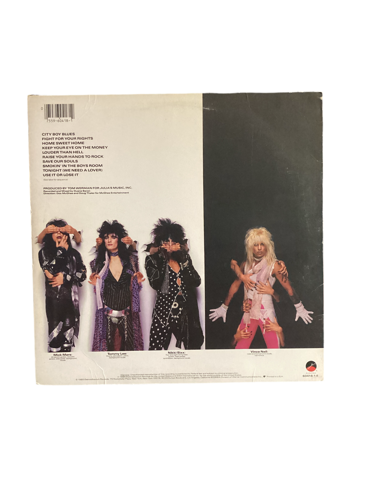 Vince Neil Autographed Signed Record