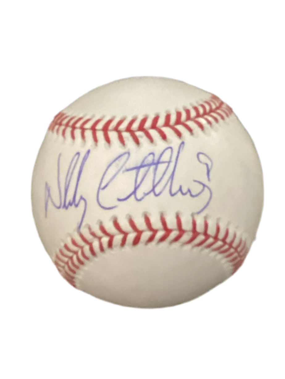 Nick Castellanos autographed signed Rawlings official major legue baseball