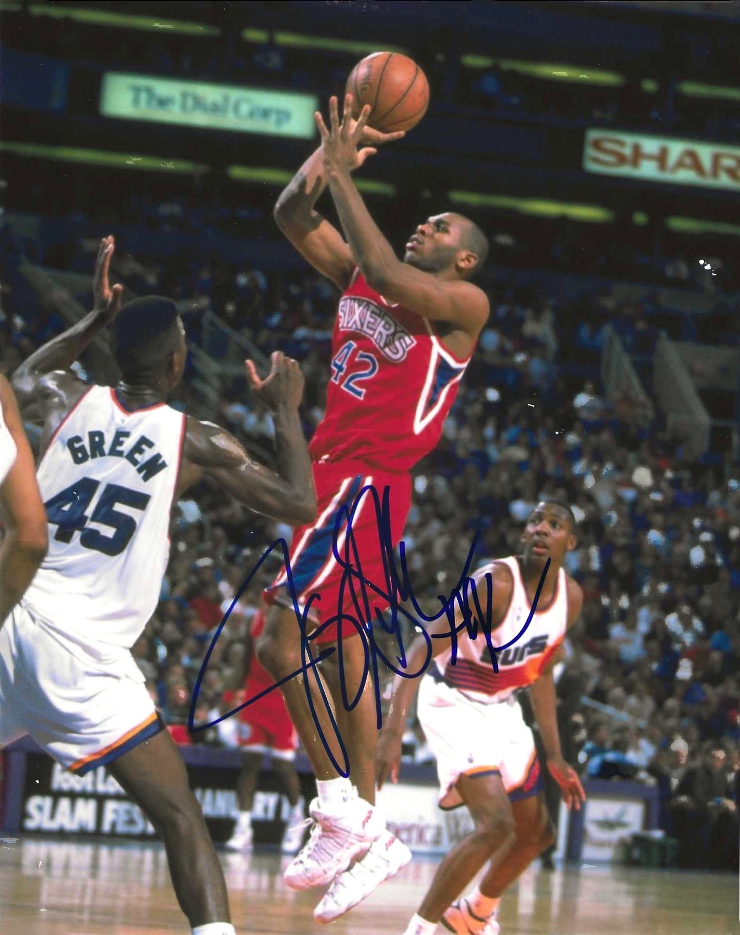 Jerry Stackhouse Autographed Signed "76ERS" 8x10 photo Elite Promotions & Graphz Authentication
