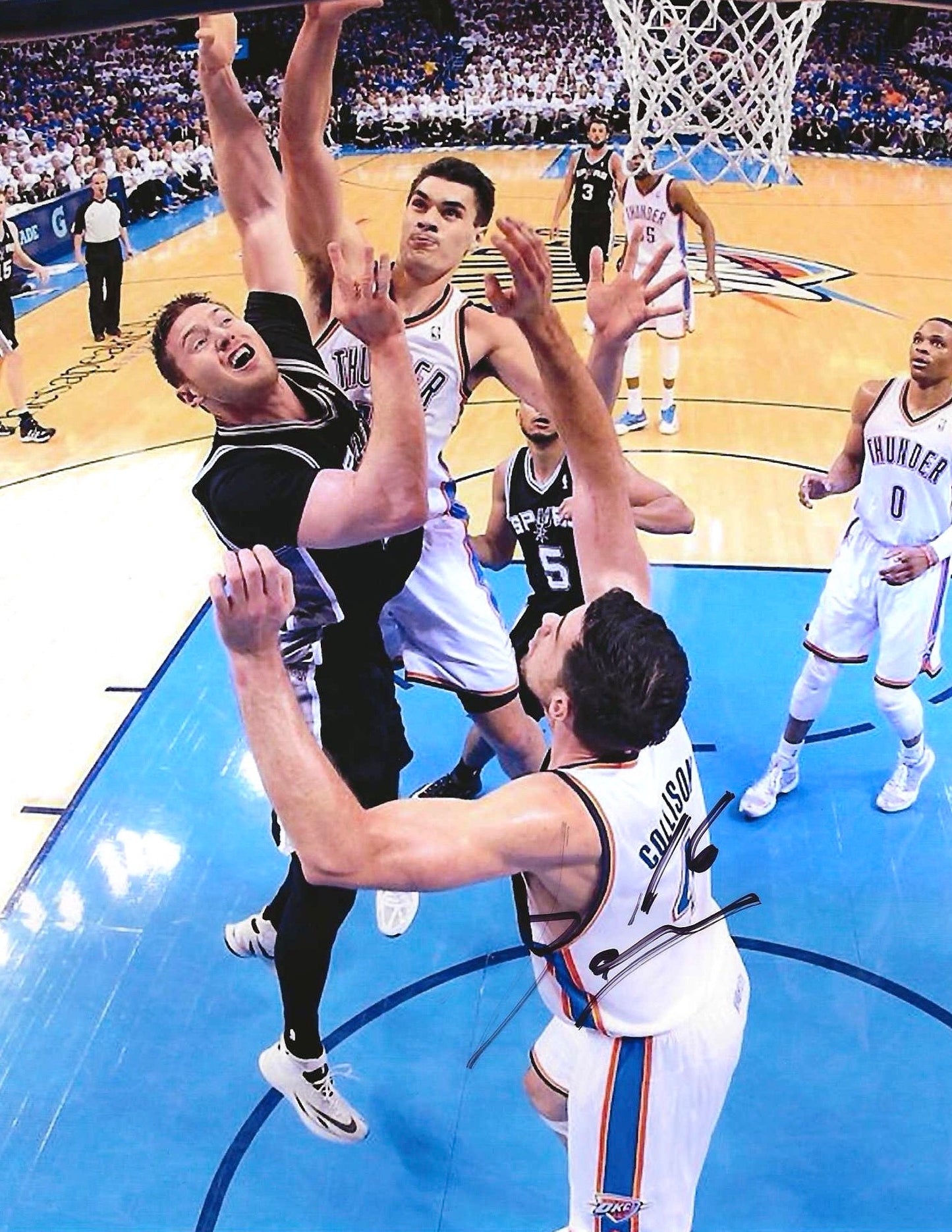 Aron Baynes Autographed Signed "SPURS" 8x10 photo Elite Promotions & Graphz Authentication