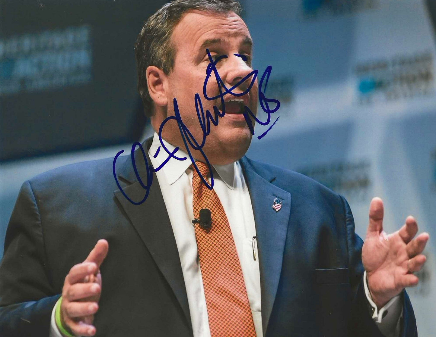 Chris Christie Autographed Signed 8x10 photo Elite Promotions & Graphz Authentication