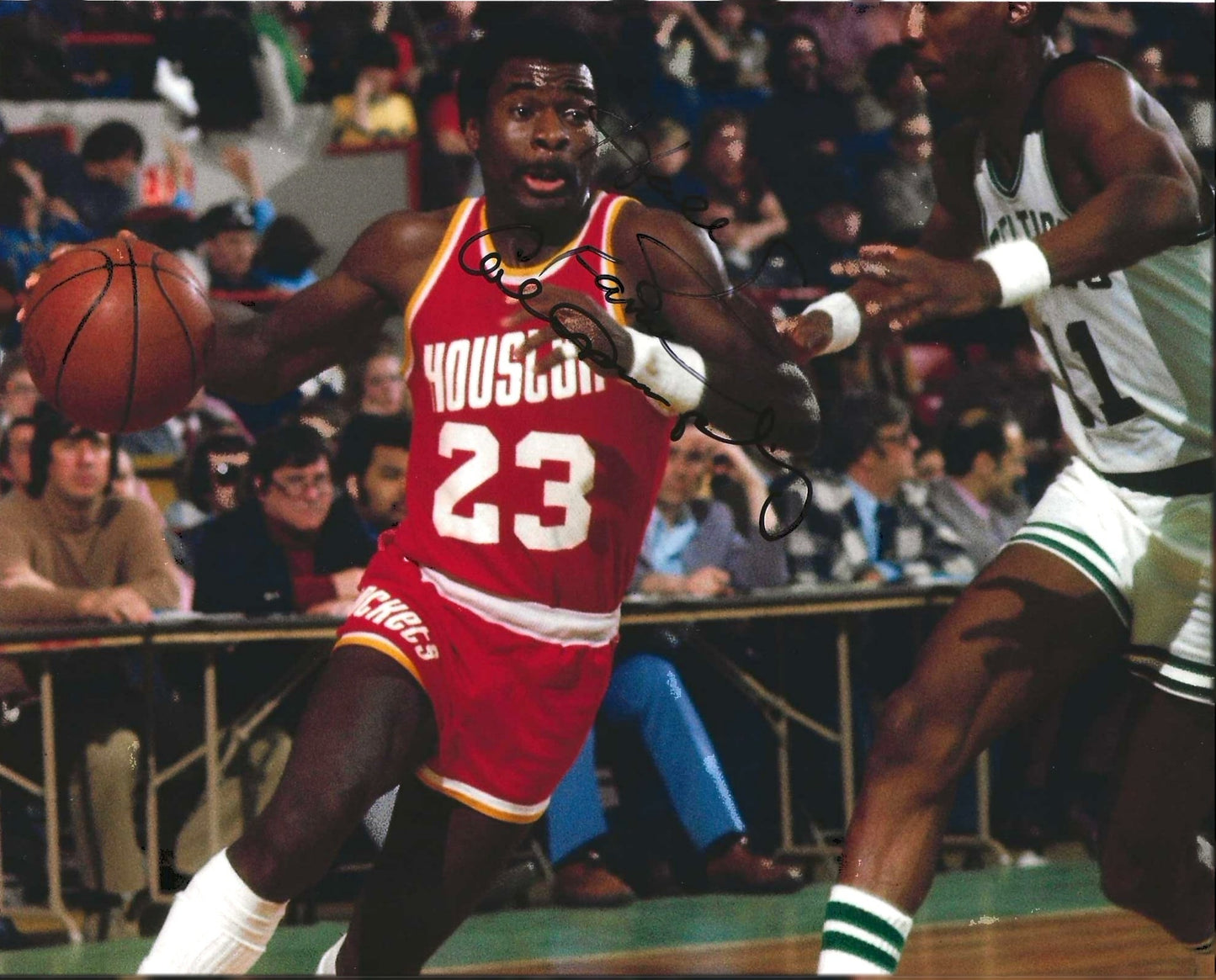 Calvin Murphy Autographed Signed "ROCKETS" 8x10 photo Elite Promotions & Graphz Authentication
