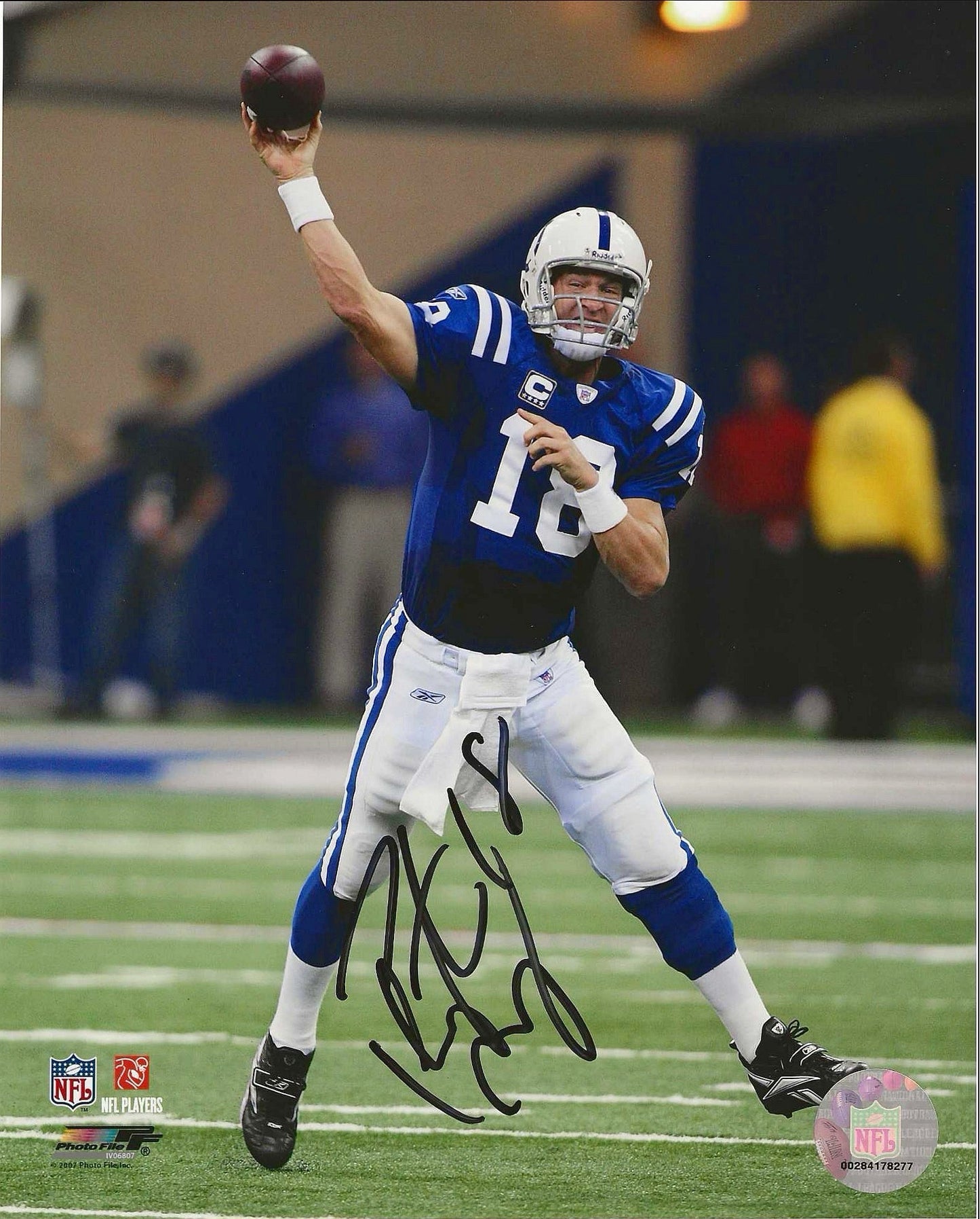 Peyton Manning Autographed Signed 8x10 photo Elite Promotions & Graphz Authentication