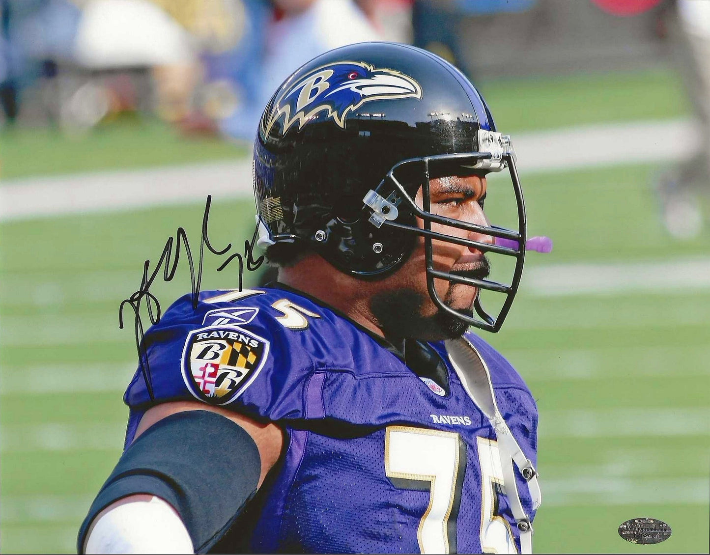 Jonathan Ogden Autographed Signed 8X10 Photo Elite Promotions & Graphz