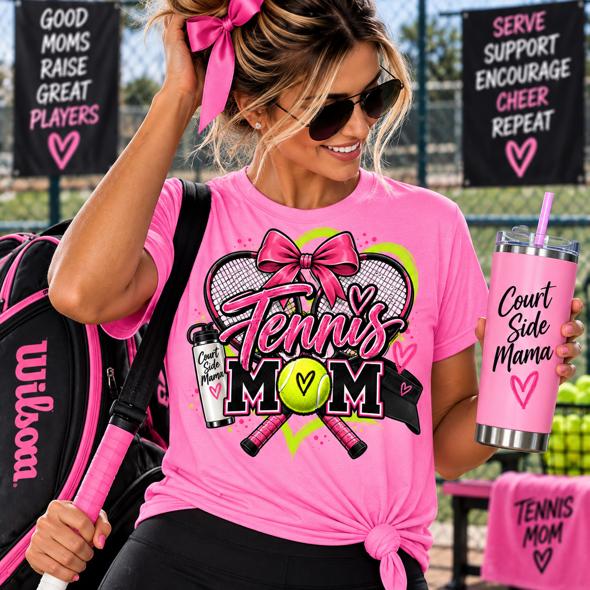 Tennis โMOMโ T-SHIRT