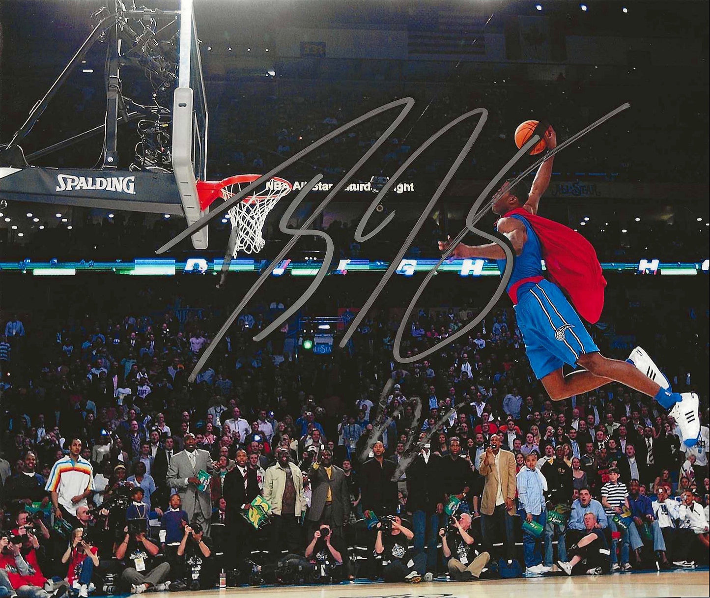 Dwight Howard Autographed Signed "SUPERMAN SLAMDUNK" 8x10 photo Elite Promotions & Graphz Authentication