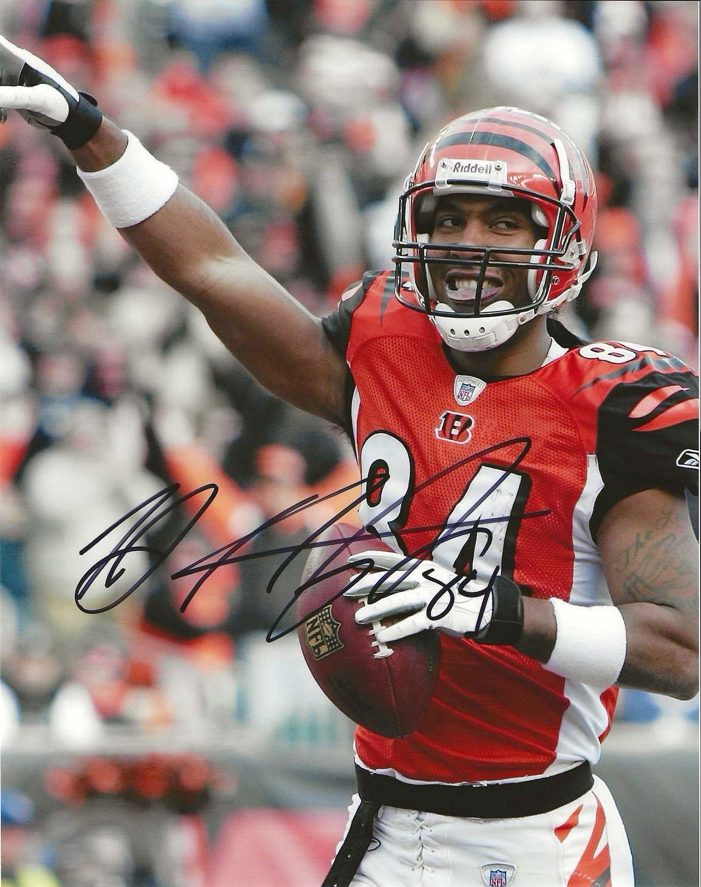 TJ Houshmanzahda Autographed Signed 8x10 photo Elite Promotions & Graphz Authentication