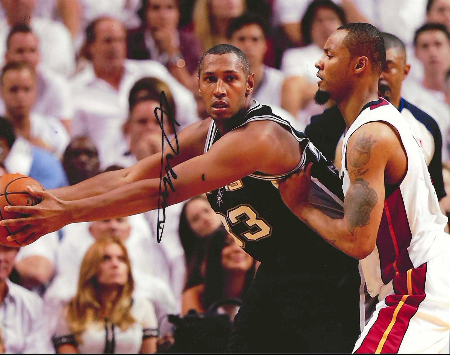 Boris Diaw Autographed Signed "SPURS" 8x10 photo Elite Promotions & Graphz Authentication