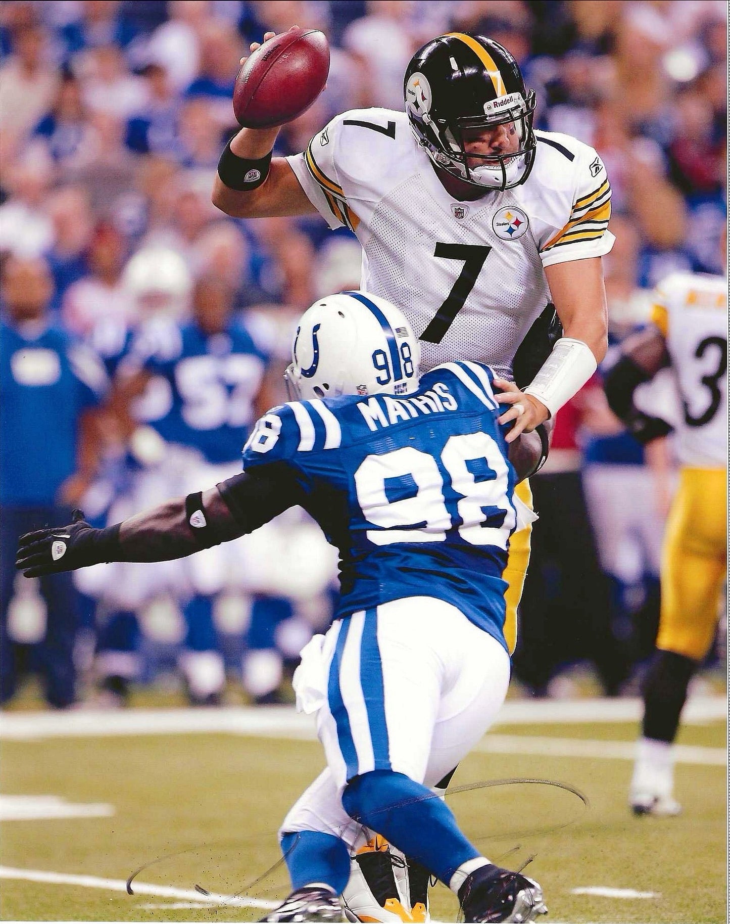 Robert Mathis Autographed Signed 8x10 photo Elite Promotions & Graphz Authentication