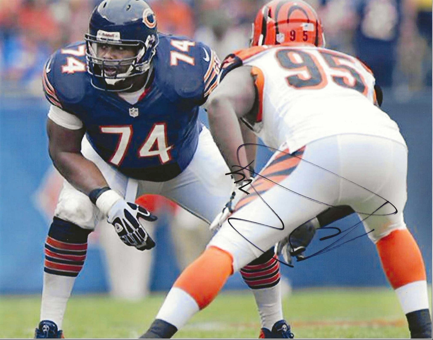 Jermon Bushrod Autographed Signed 8x10 photo Elite Promotions & Graphz Authentication