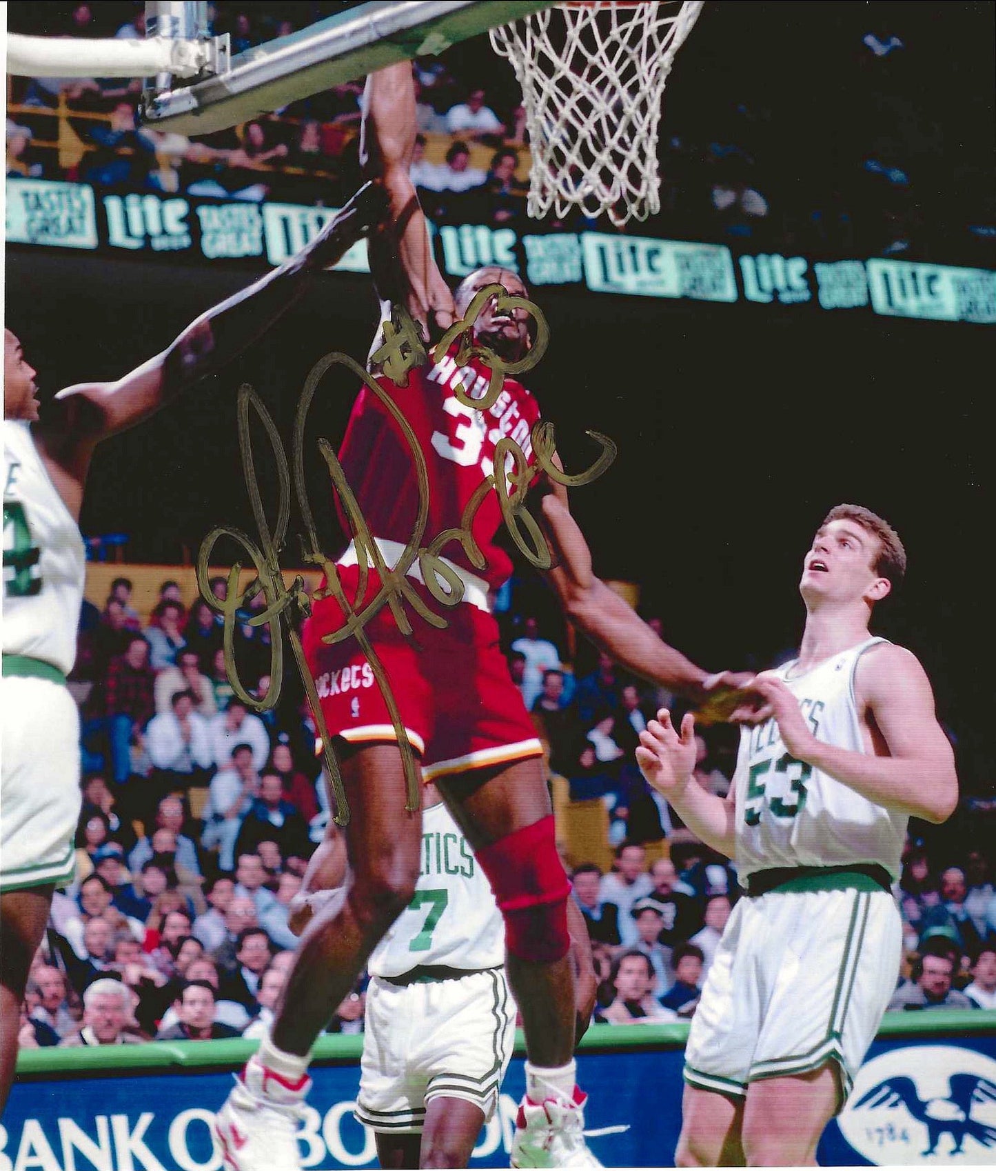 Otis Thorpe Autographed Signed "ROCKETS" 8x10 photo Elite Promotions & Graphz Authentication