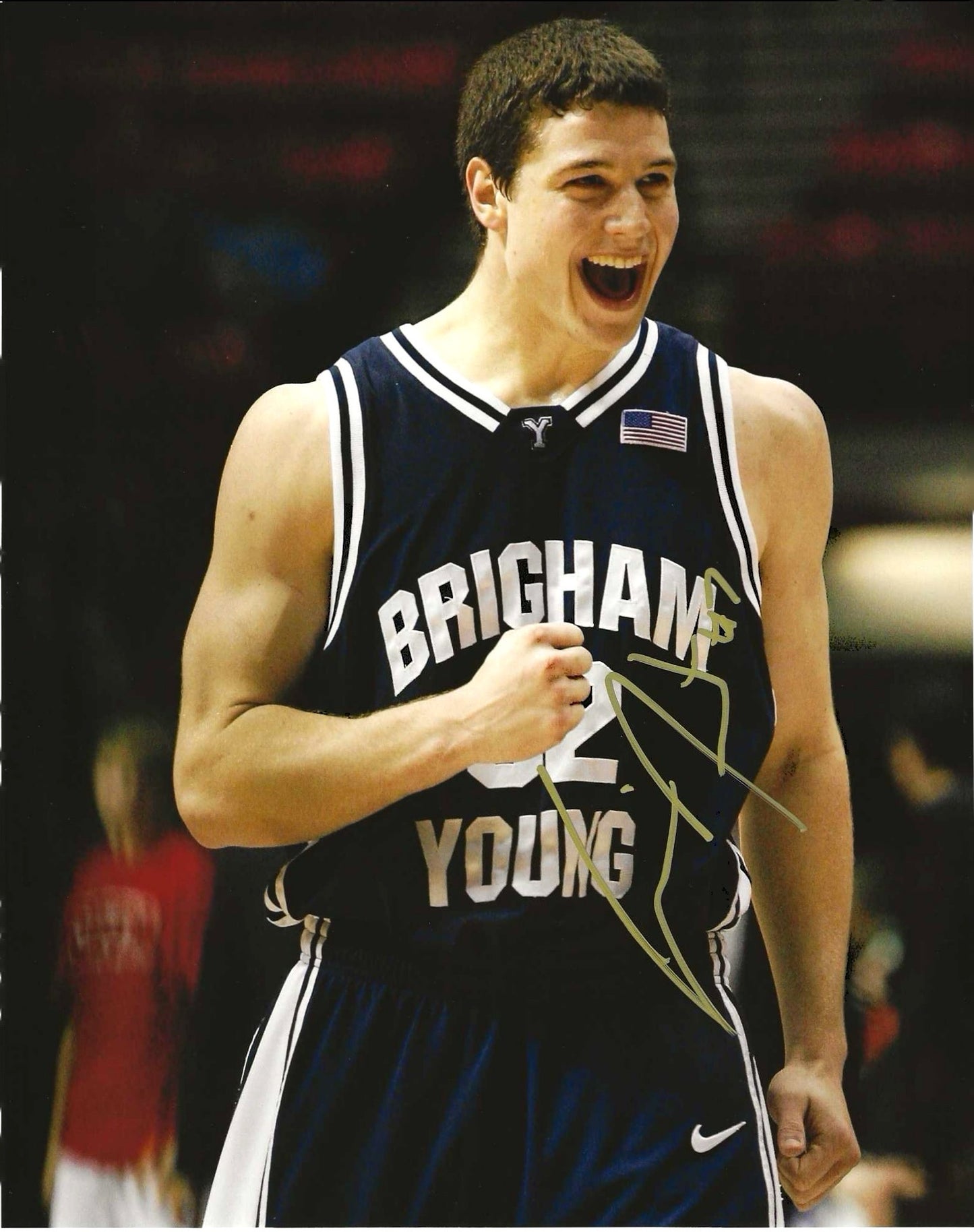 Jimmer Fredette Autographed Signed "BRIGHAM YOUNG" 8x10 photo Elite Promotions & Graphz Authentication