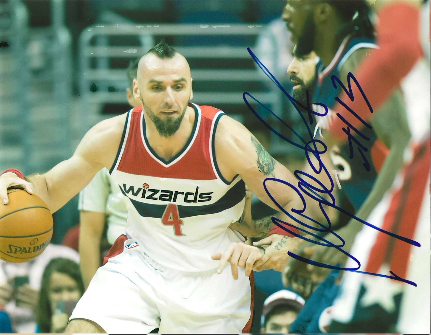 Marcin Gortat Autographed Signed "WIZARDS" 8x10 photo Elite Promotions & Graphz Authentication