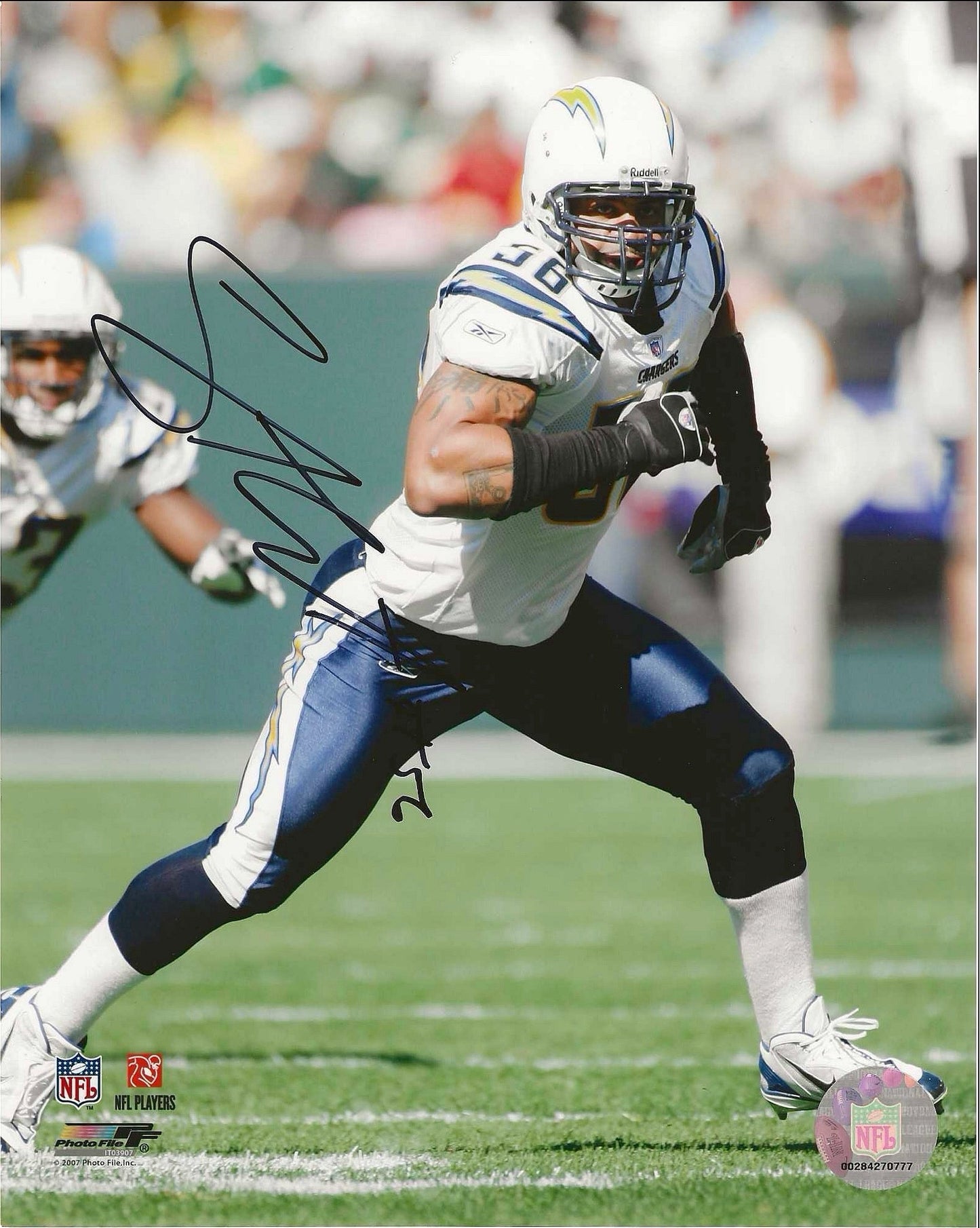 Shawn Merriman Autographed Signed 8x10 photo Elite Promotions & Graphz Authentication