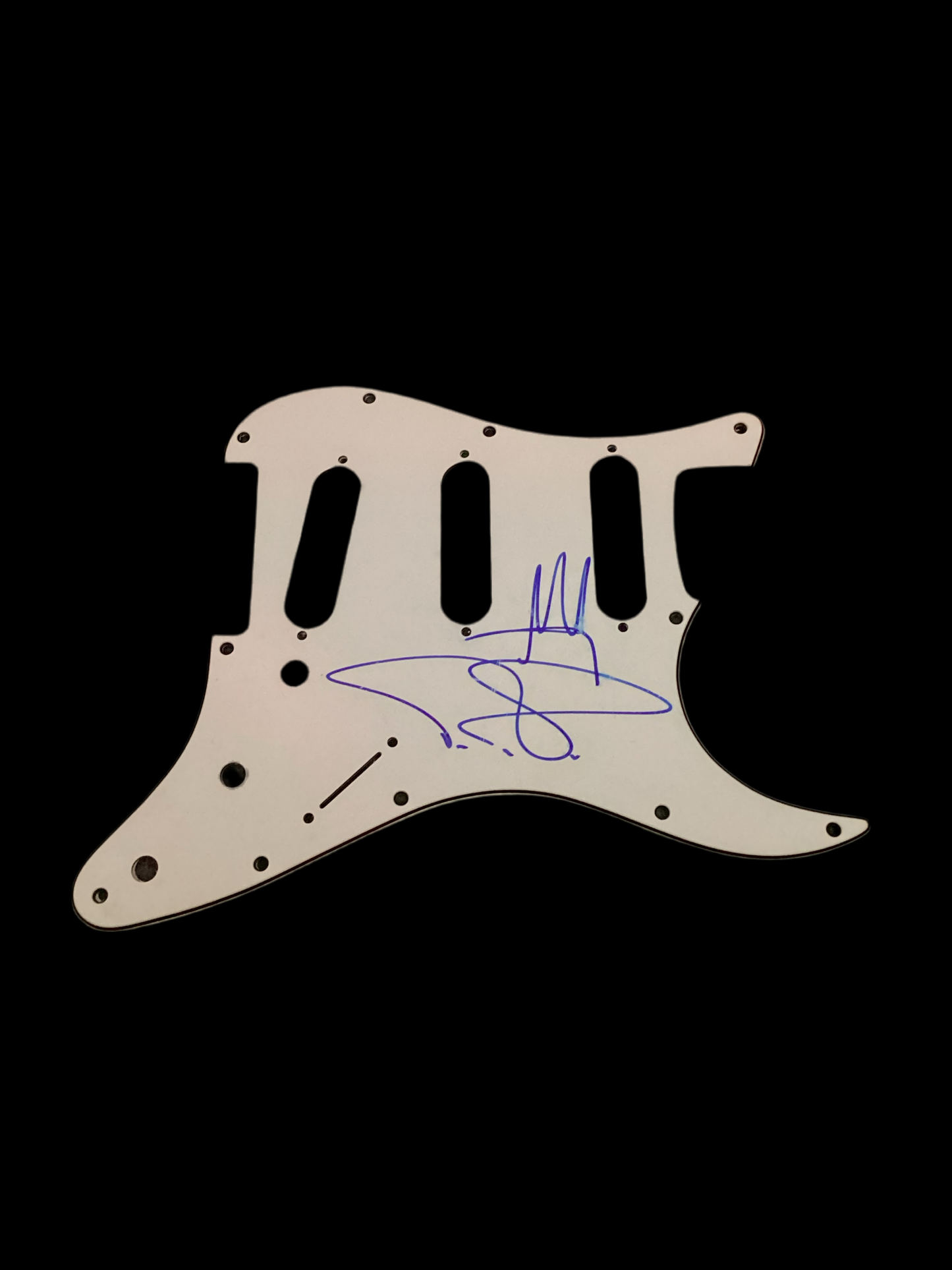 TI autographed signed pick guard
