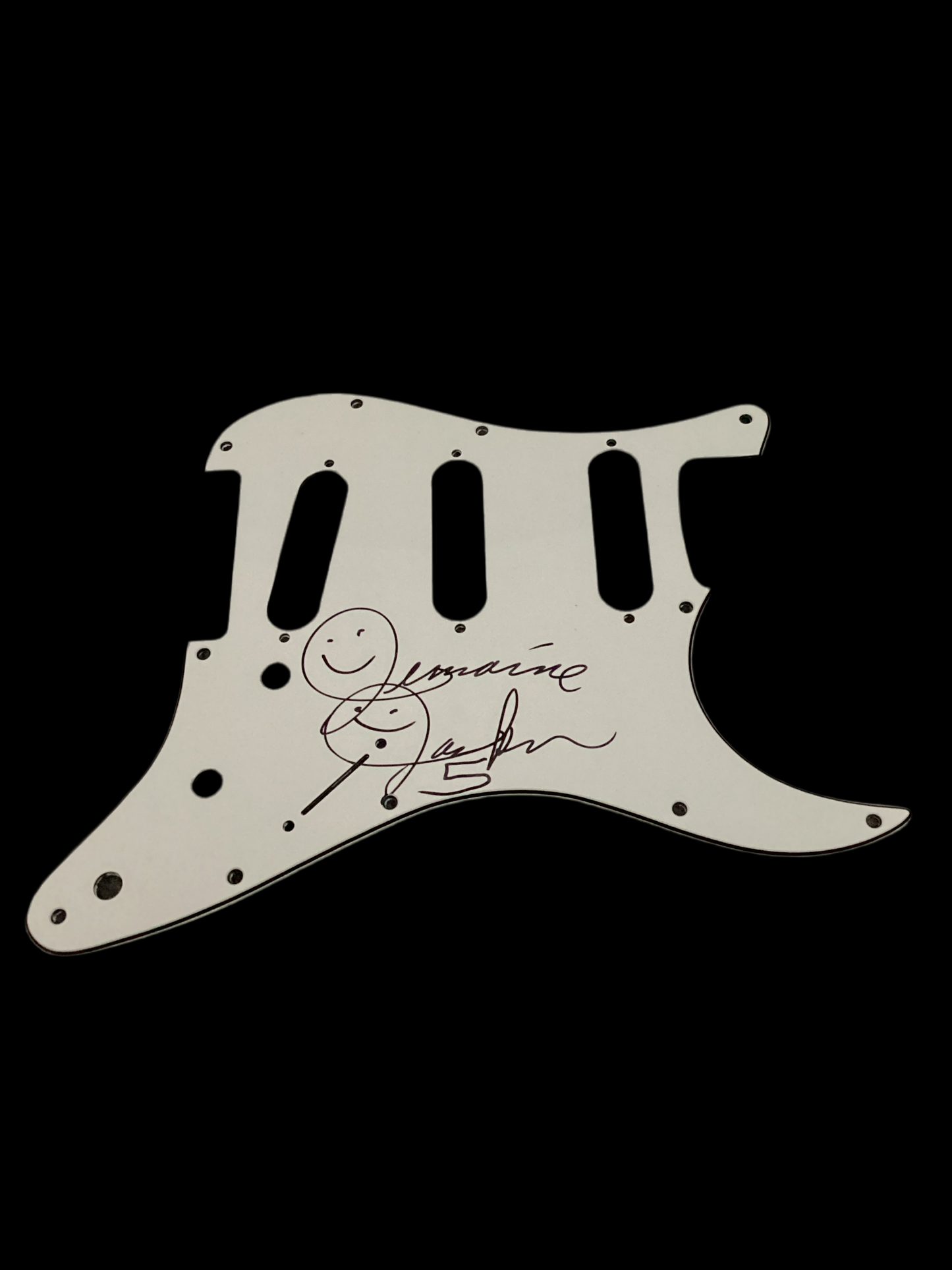 Jermaine Jackson autographed signed pick guard