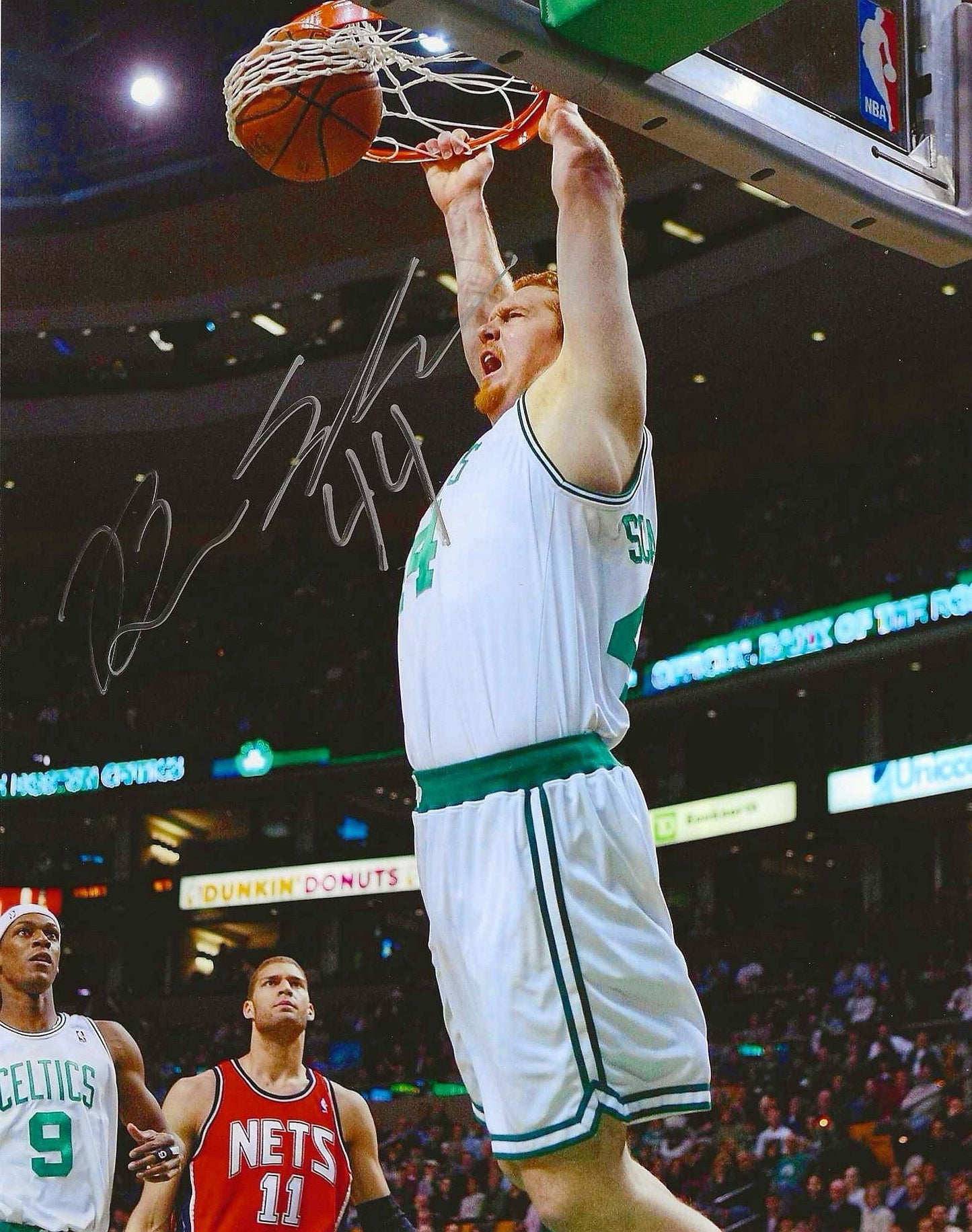 Brian Scalabrine Autographed Signed "CELTICS" 8x10 photo Elite Promotions & Graphz Authentication