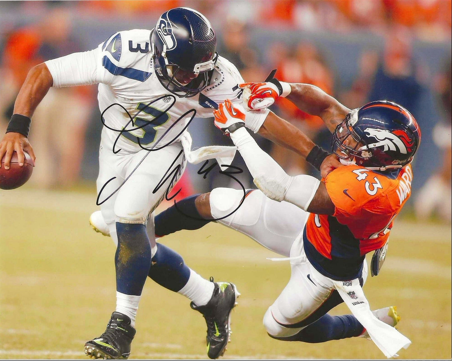 TJ Ward Autographed Signed 8x10 photo Elite Promotions & Graphz Authentication