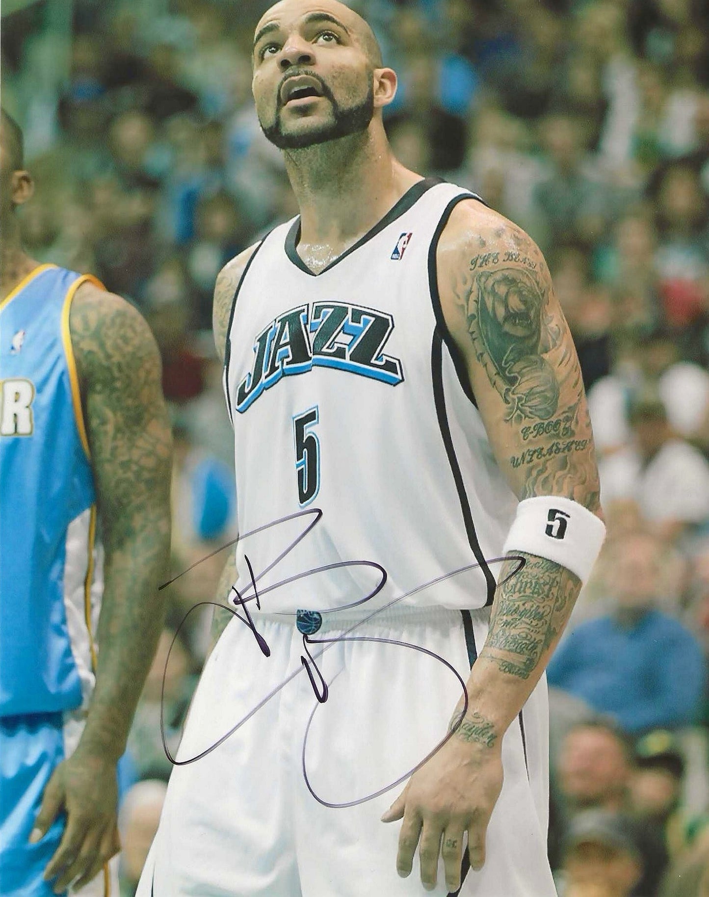 Carlos Boozer Autographed Signed "JAZZ" 8x10 photo Elite Promotions & Graphz Authentication