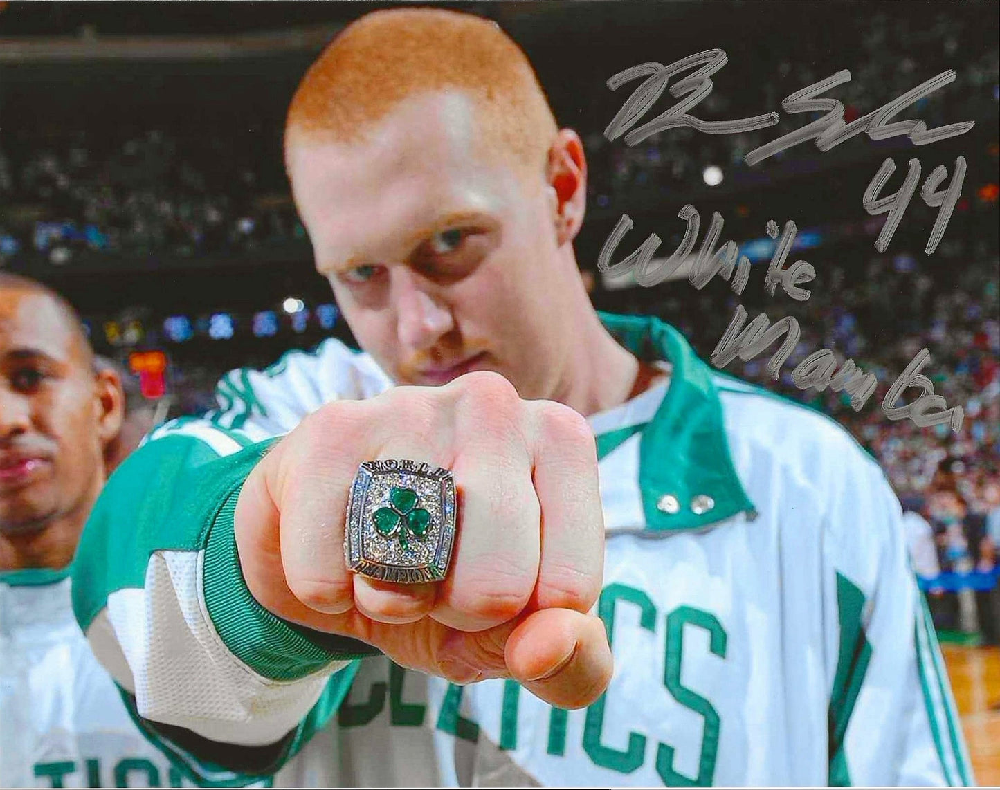 Brian Scalabrine (White Mamba) Autographed Signed "CELTICS" 8x10 photo Elite Promotions & Graphz Authentication