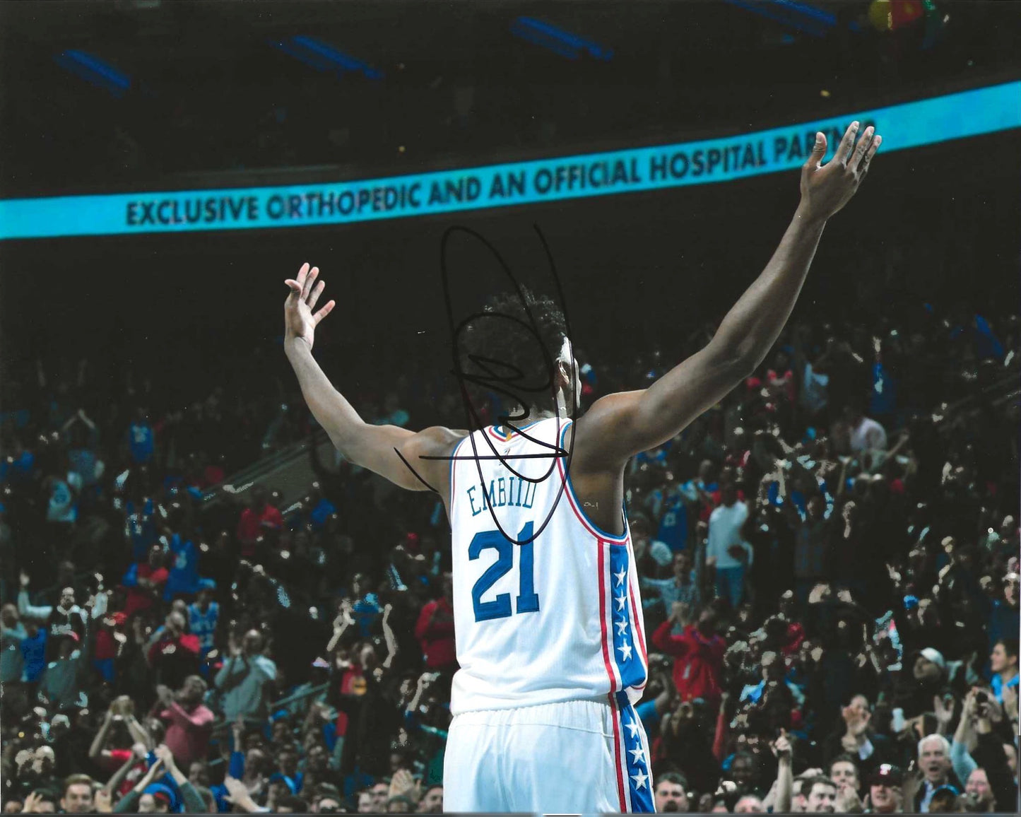 Joel Embiid Autographed Signed "76ERS" 8x10 photo Elite Promotions & Graphz Authentication