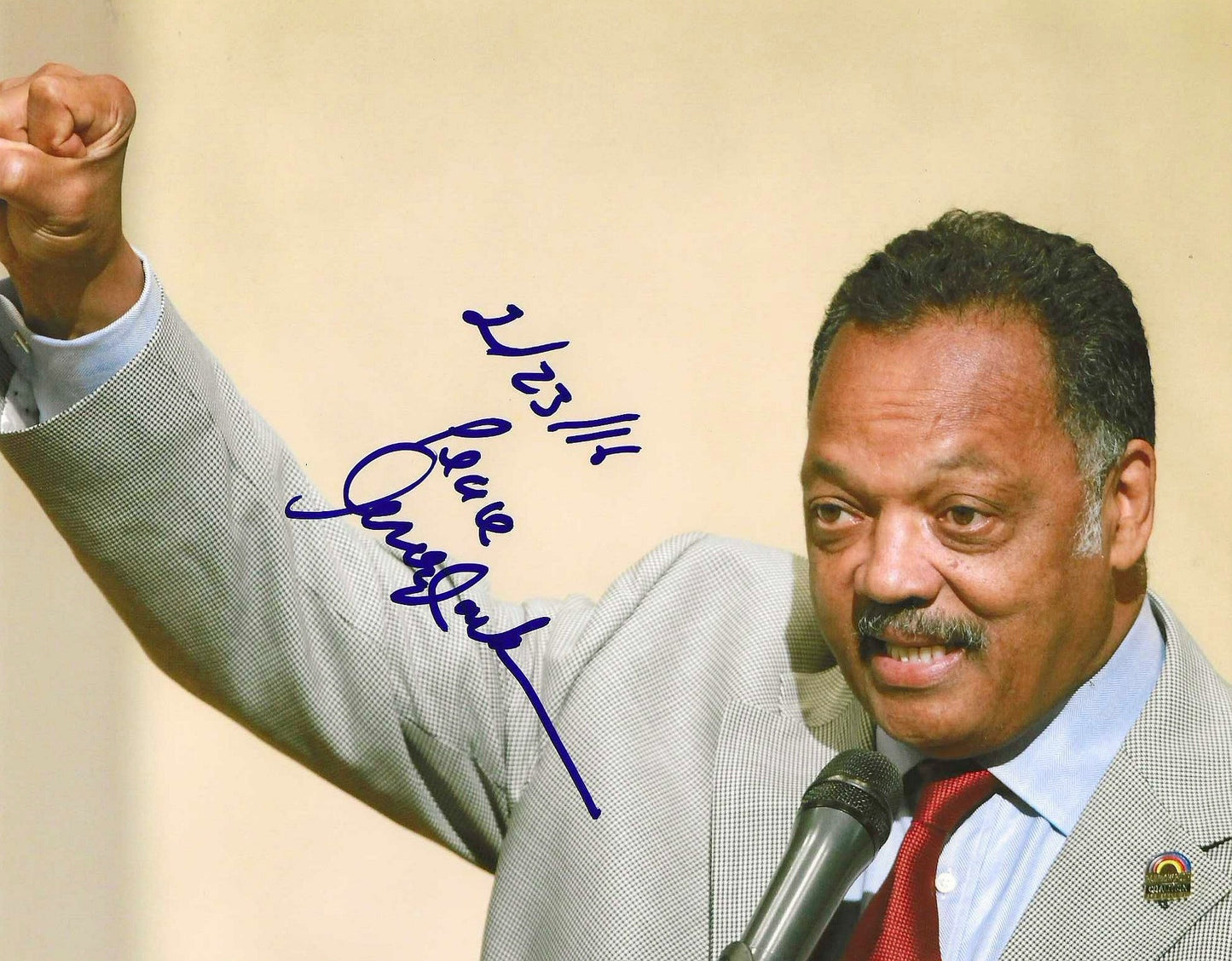Jesse Jackson Autographed Signed 8x10 photo Elite Promotions & Graphz Authentication