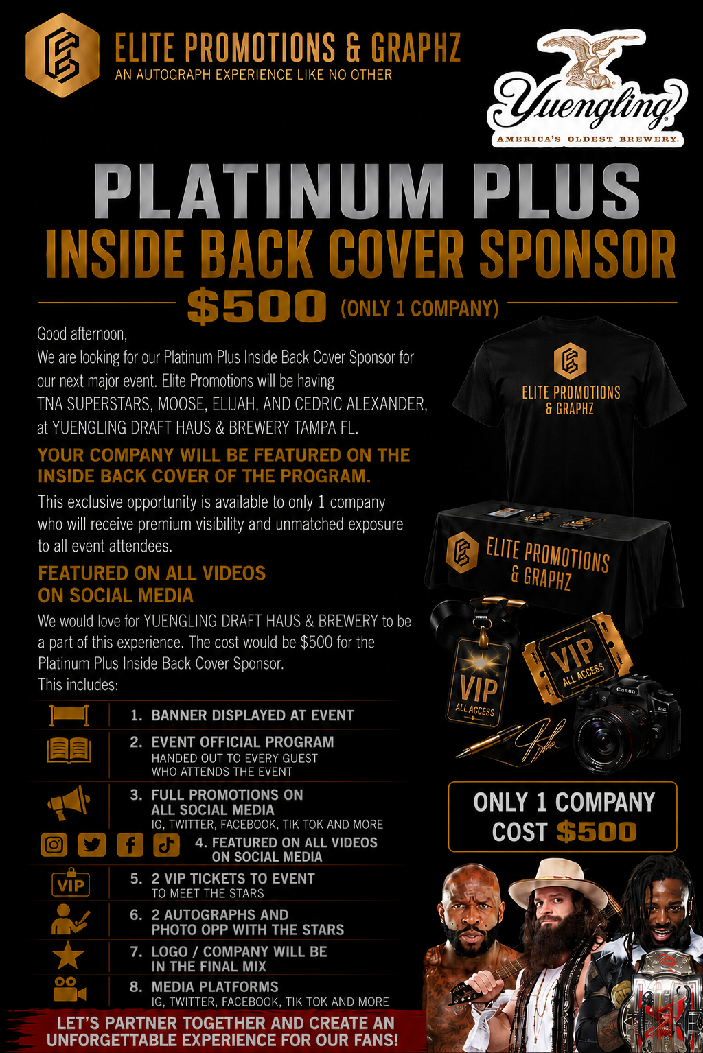 PLATINUM PLUS INSIDE BACK COVER SPONSOR