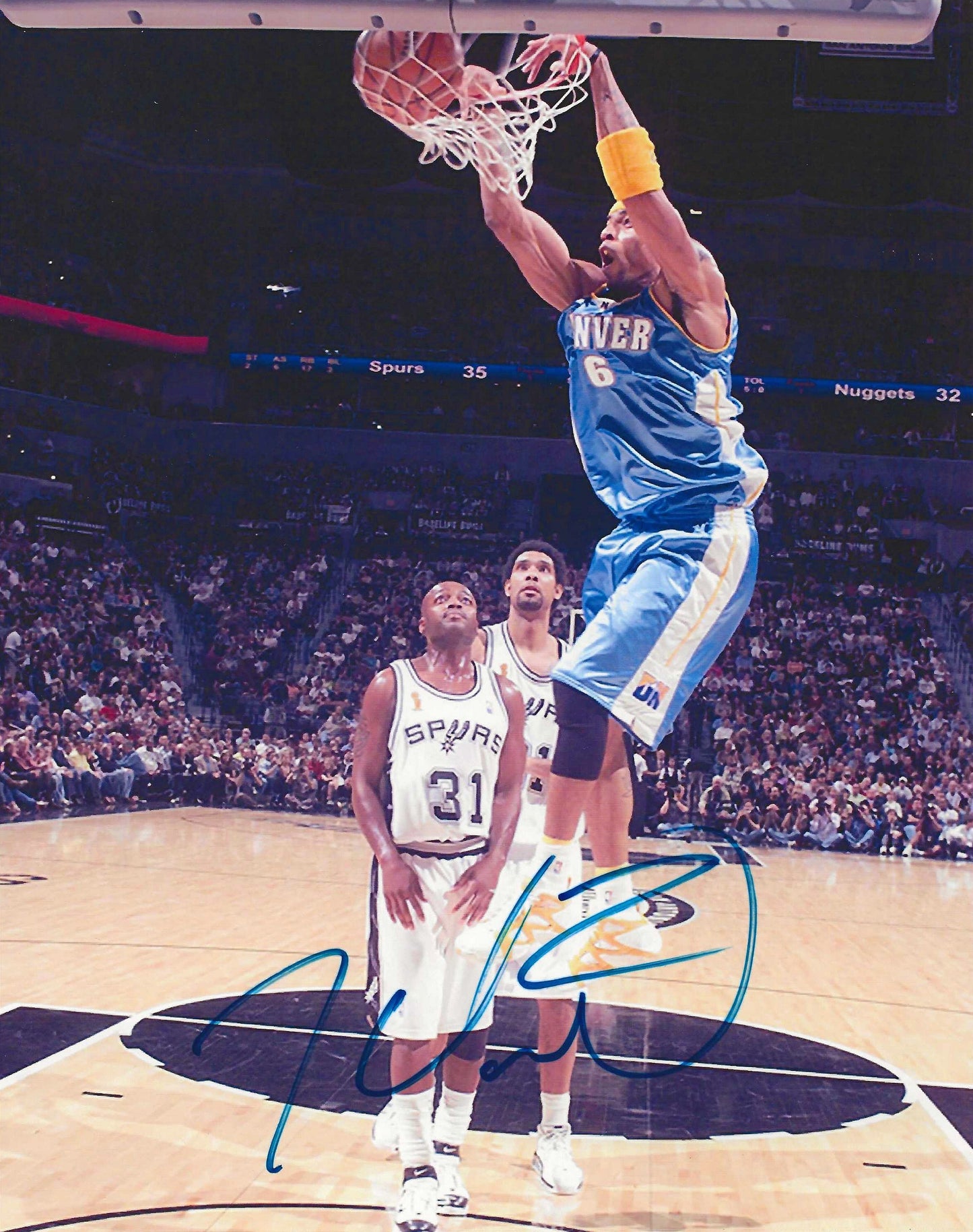 Kenyon Martin Autographed Signed "NUGGETS" 8x10 photo Elite Promotions & Graphz Authentication