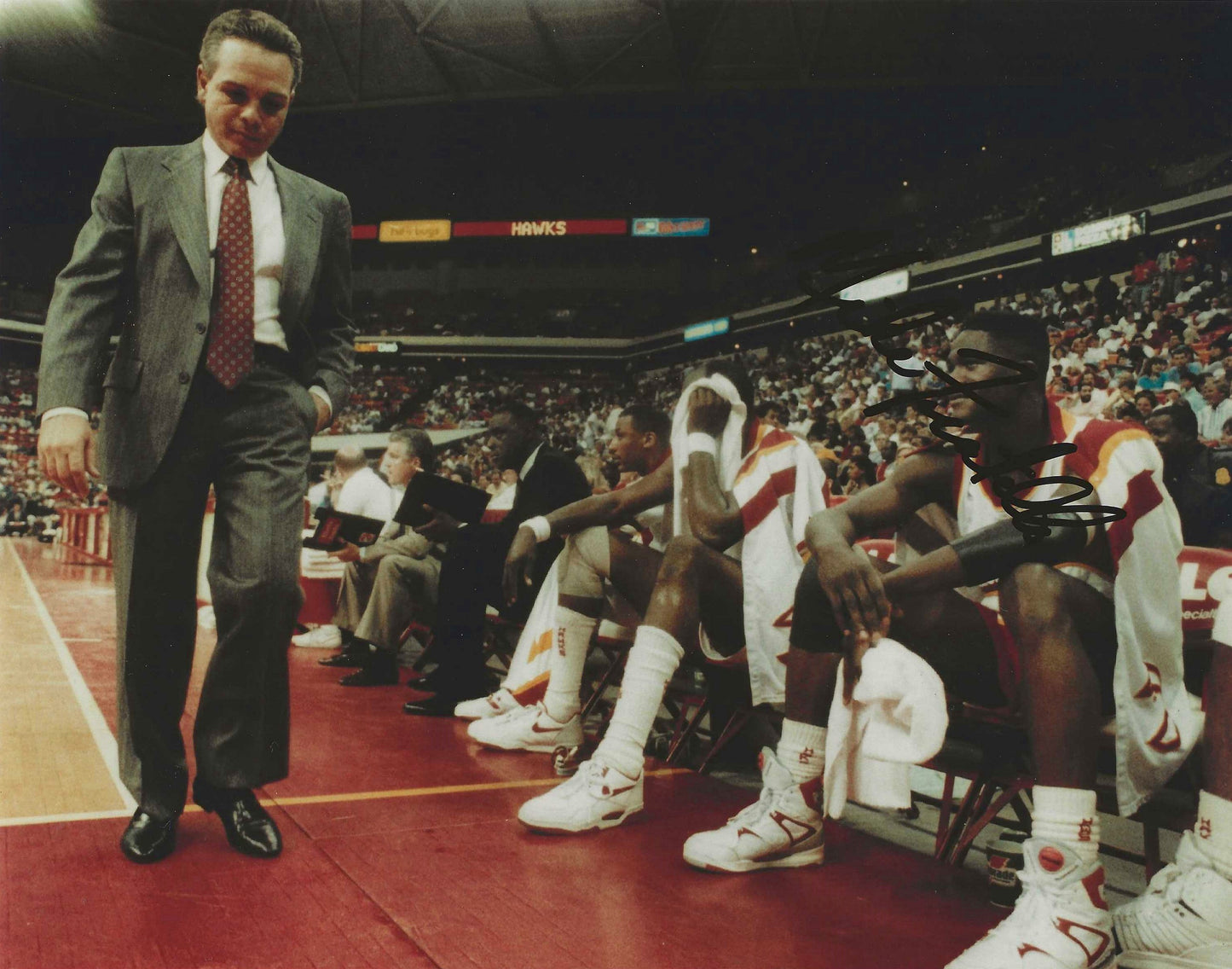 Mike Fratello Autographed Signed "HAWKS" 8x10 photo Elite Promotions & Graphz Authentication