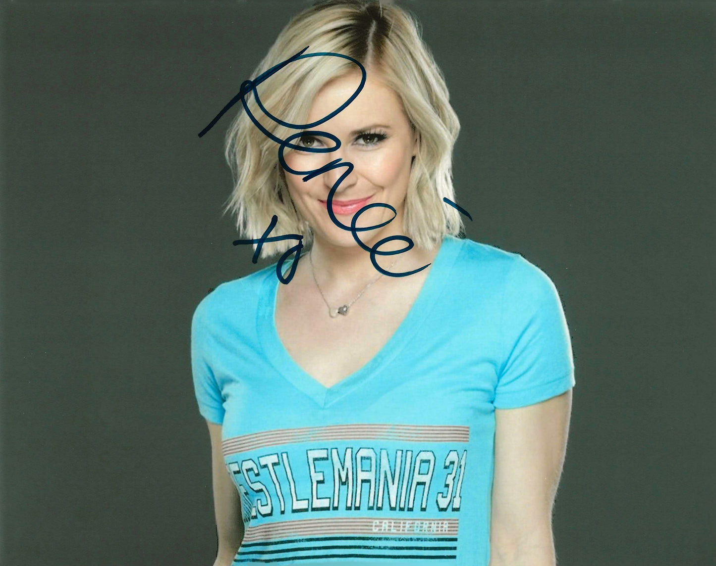 Renee Autographed Signed "WWE" 8x10 photo Elite Promotions & Graphz Authentication