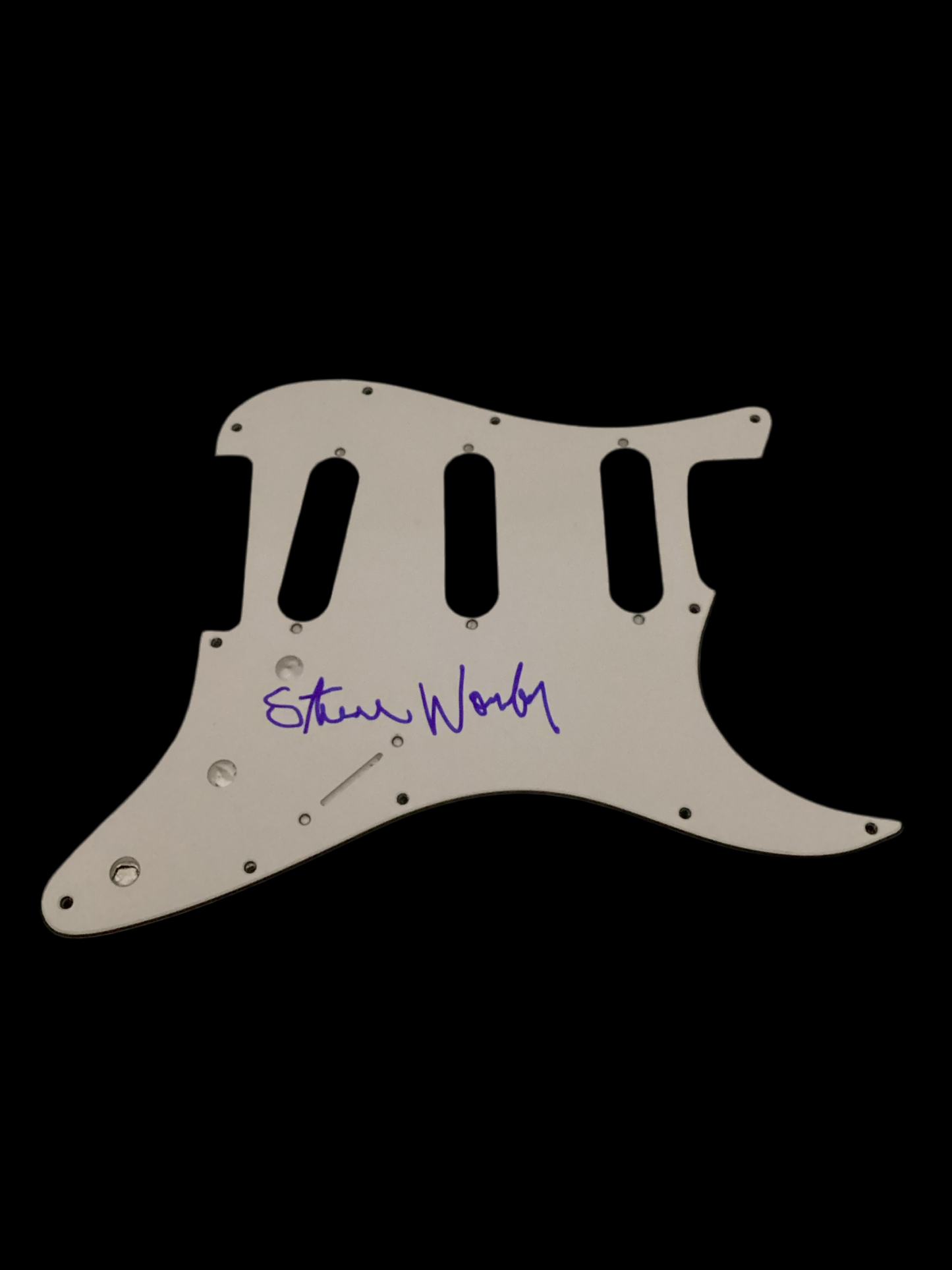 Stevie Wonder autographed signed pick guard