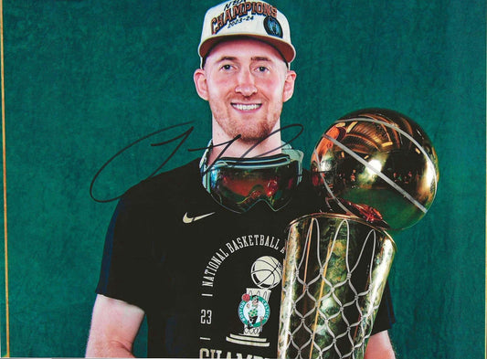 Sam Hauser Autographed Signed "CELTICS TROPHY" 8x10 photo Elite Promotions & Graphz Authentication