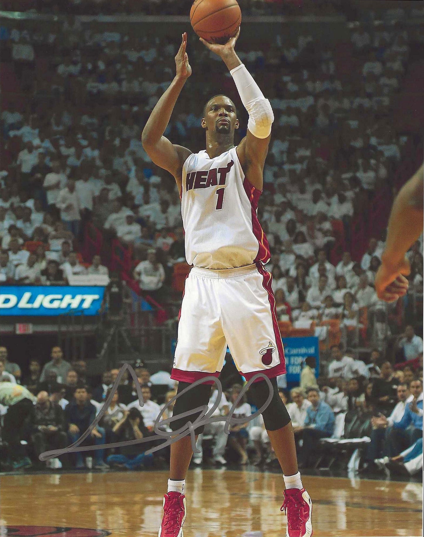 Chris Bosh Autographed Signed "HEAT" 8x10 photo Elite Promotions & Graphz Authentication