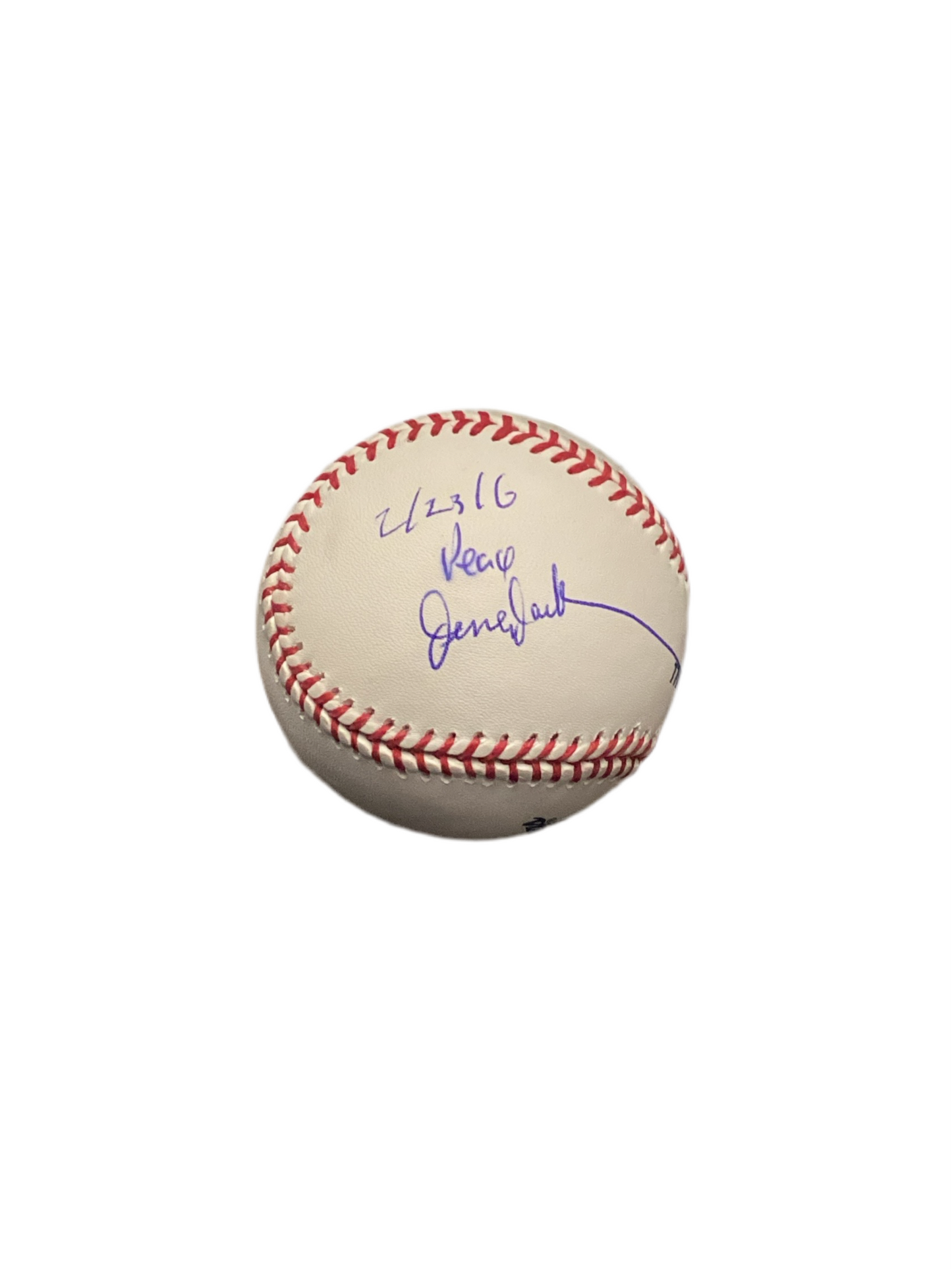 Jesse Jackson (2/23/16) autographed signed Rawlings official Major League Basebal