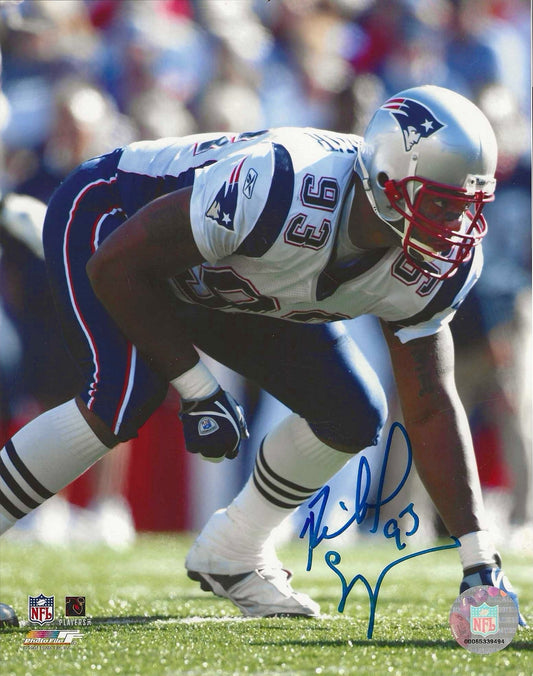 Richard Seymour Autographed Signed 8X10 Photo Elite Promotions & Graphz Authentication