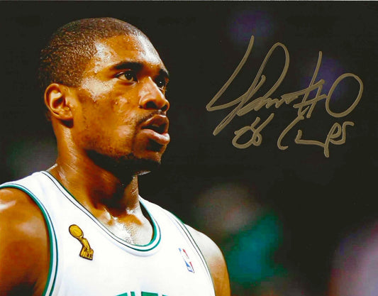 Leon Powe Autographed Signed "08 CHAMPS" 8x10 photo Elite Promotions & Graphz Authentication