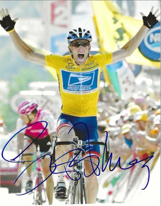 Lance Armstrong Autographed Signed 8x10 photo Elite Promotions & Graphz Authentication