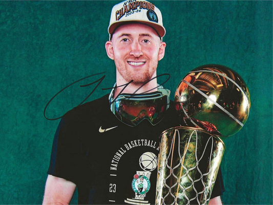 Sam Hauser Autographed Signed "CELTICS TROPHY" 8x10 photo Elite Promotions & Graphz Authentication