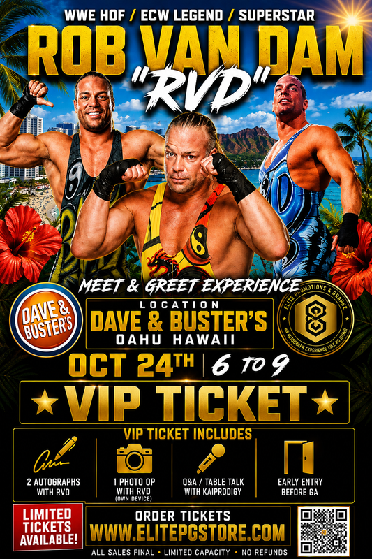 ROB VAN DAM “RVD” VIP TICKET