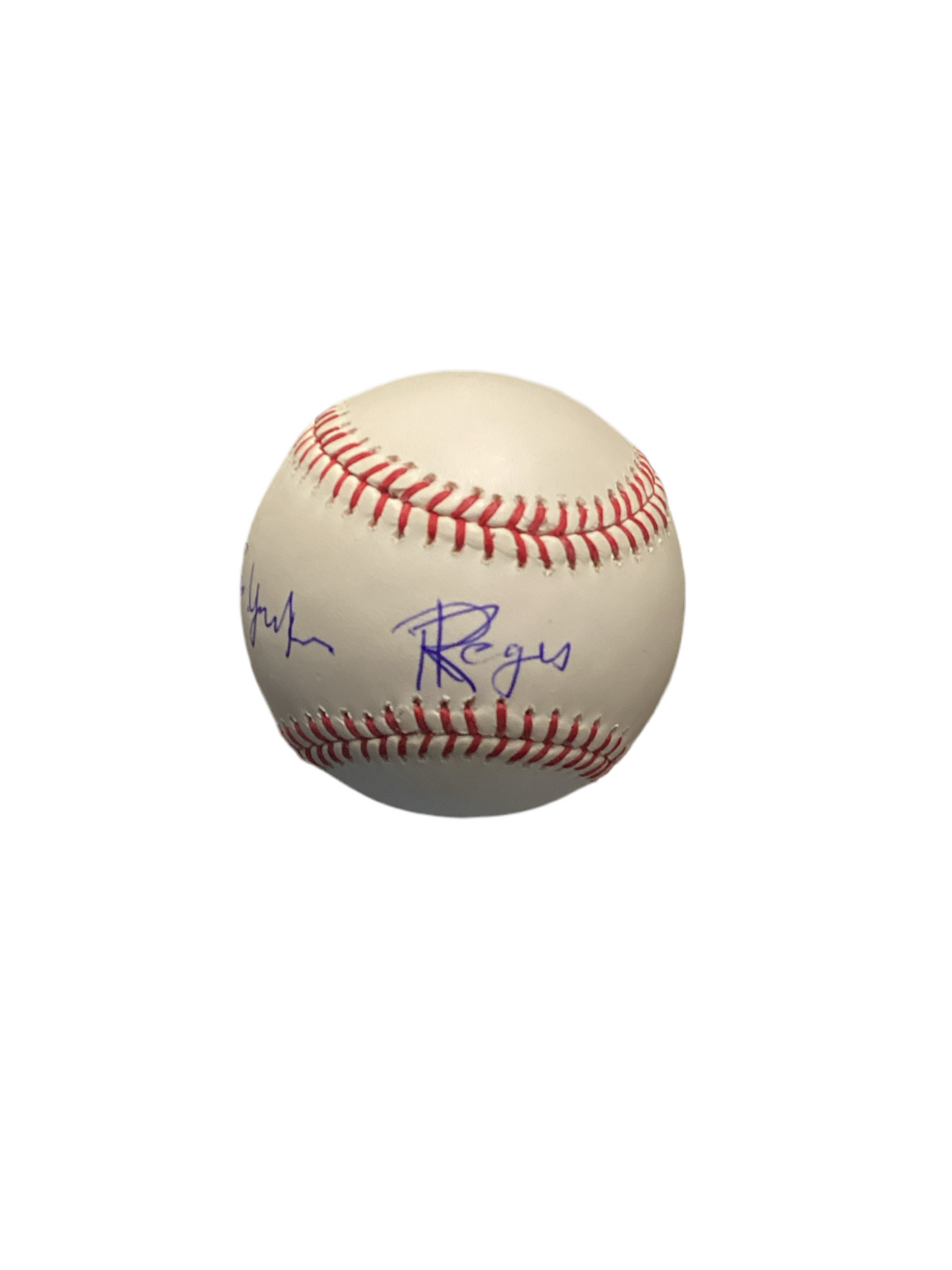 Regis (GO YANKEES) autographed signed Rawlings official Major League Baseball