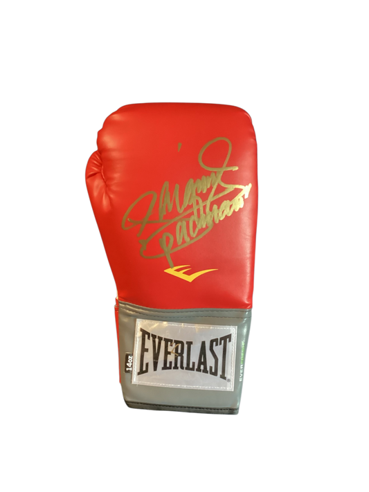 Manny Pacquiao PAC~MAN Autographed Signed boxing glove Elite Promotions & Graphz Authentication