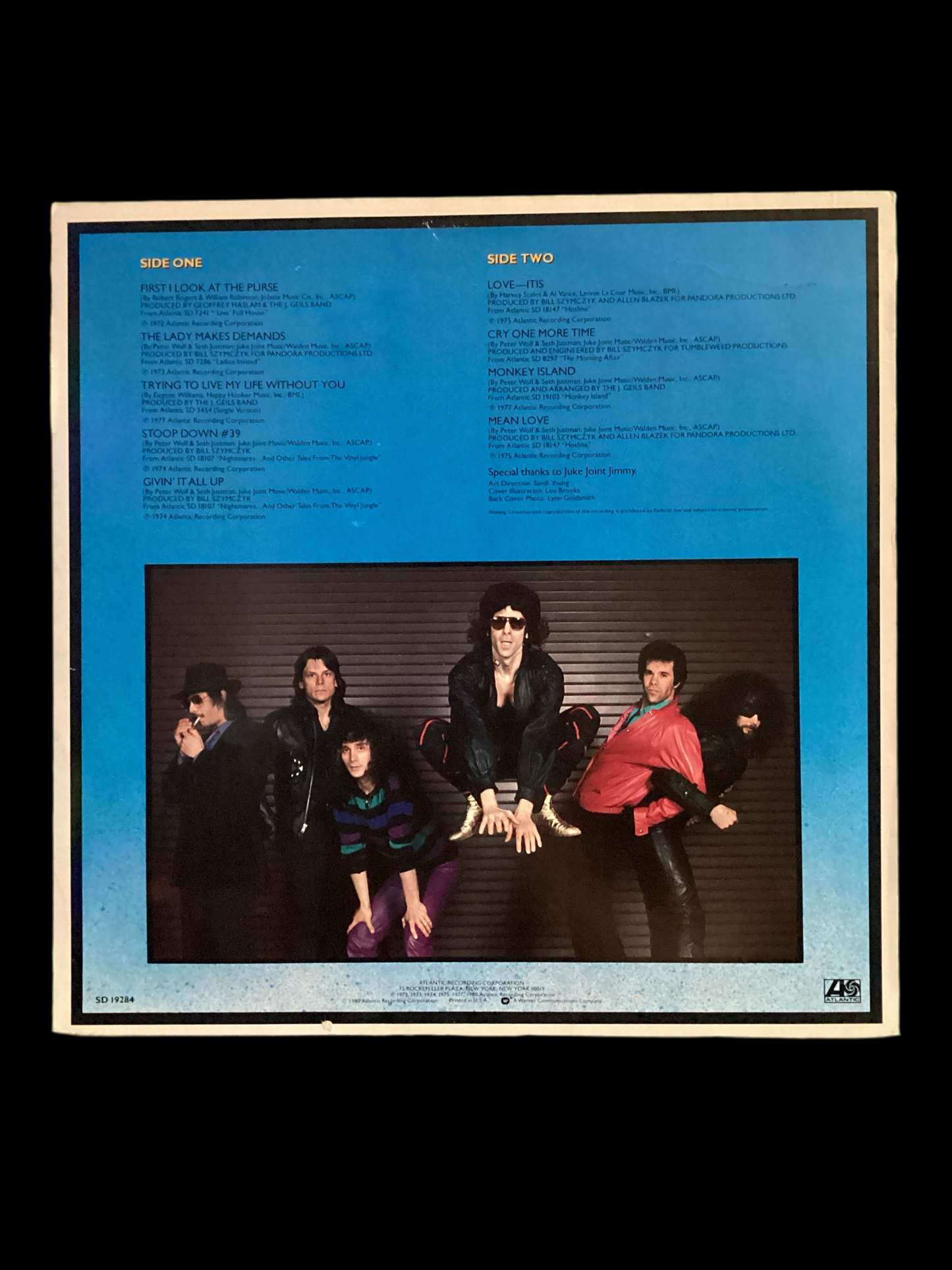 The J.Geils Band Autographed Signed Record Danny Klein Seth Justman