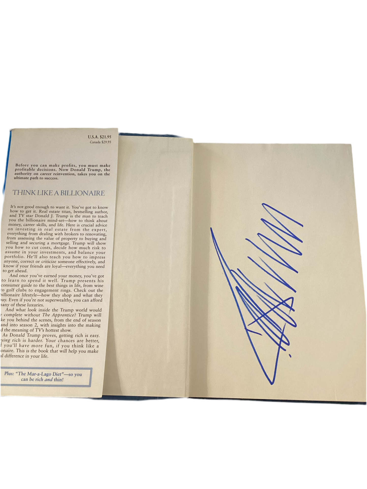 Donald Trump Autographed Signed Book