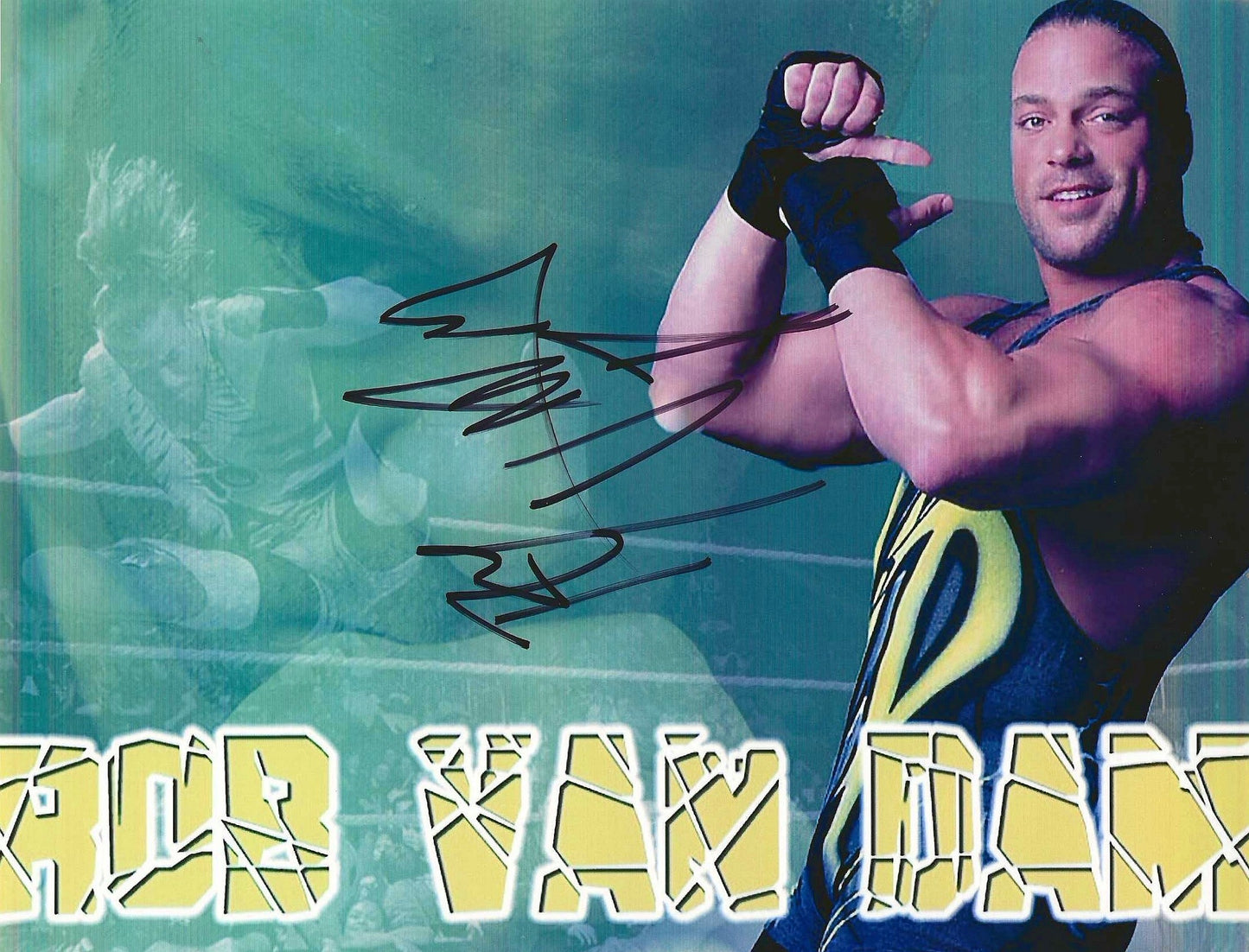 Rob Van Dam Autographed Signed "WWE TNA ECW AEW" 8X10 Photo Elite Promotions & Graphz Authentication