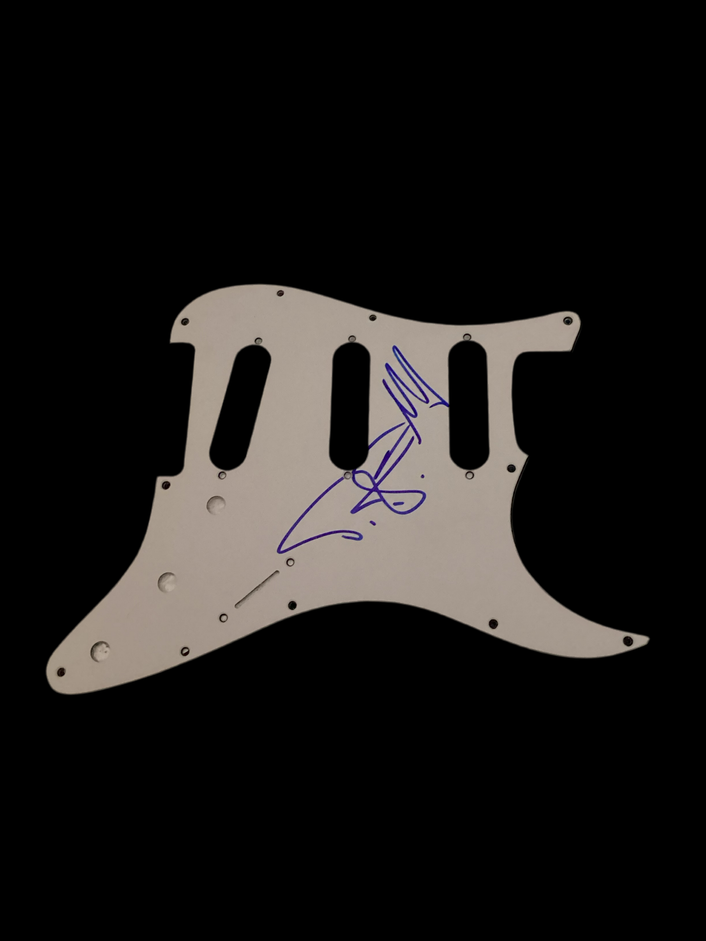 TI autographed signed pick guard